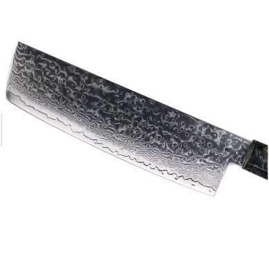 7" Nakiri knife "Blue Ice" Round 1