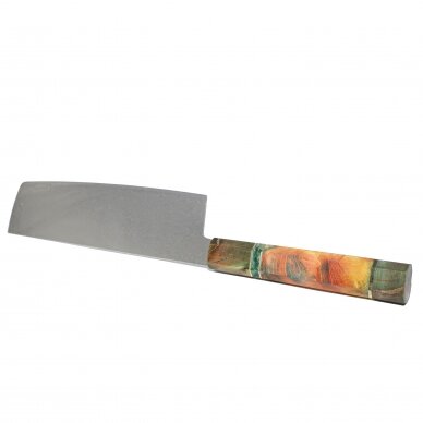 7' Nakiri knife 'Maple' Green Fire